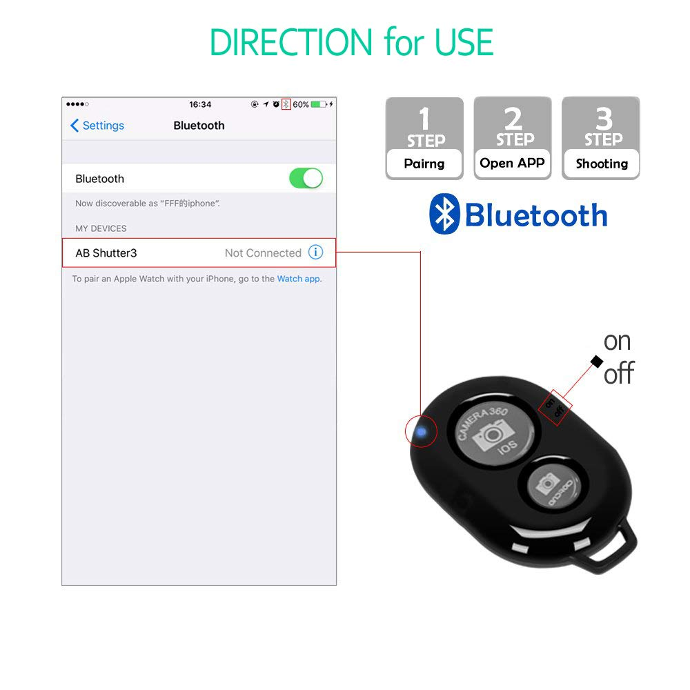 Bluetoothシャッターボタン